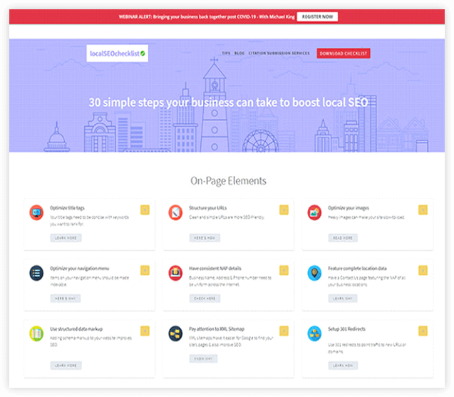 Local SEO Checklist - seo tool