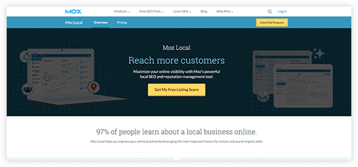 MOZ Local - best lcoal seo tools