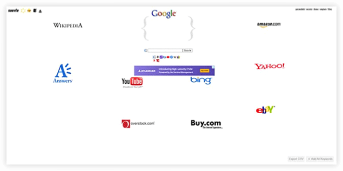 soovle - free keyword research tool